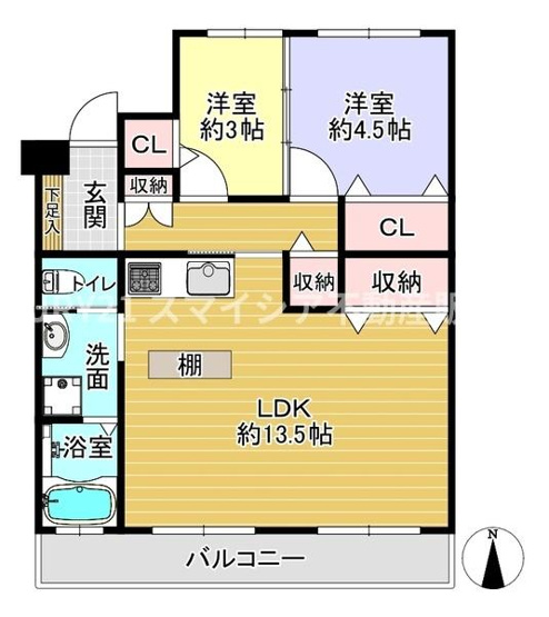 【間取り】 | 枚方ハイツ2号棟