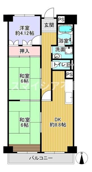 【間取り】 | 枚方ハイツ　7号棟