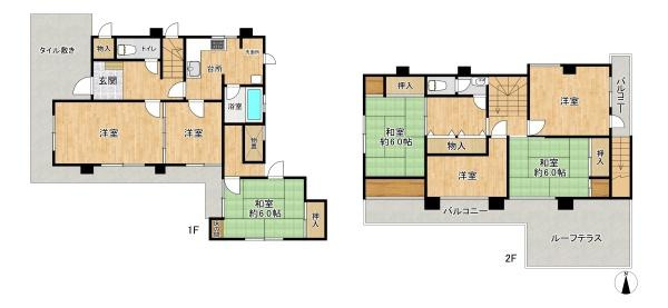 【間取り】 | 垂水区舞子坂2丁目　中古戸建