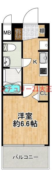 エグゼ大阪CITYアインツの間取り