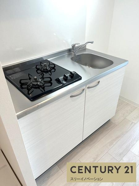 エグゼ大阪CITYアインツのキッチン|★２口ガスコンロ付き★