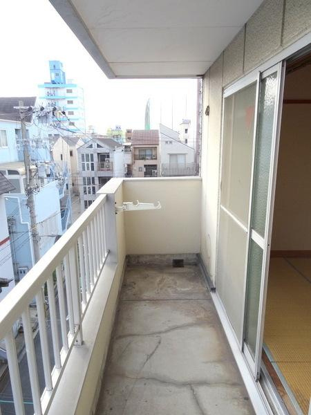 マンション西平のバルコニー|★洗濯物もよく乾く★