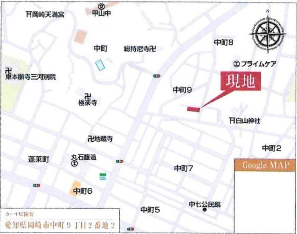 岡崎第254中町　全2棟・1号棟のその他|交通アクセス図です。