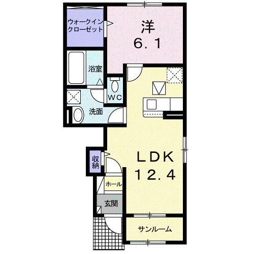 ミラノⅤ　Ａの間取り