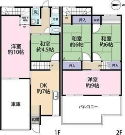 鳥飼西2丁目借家の間取り