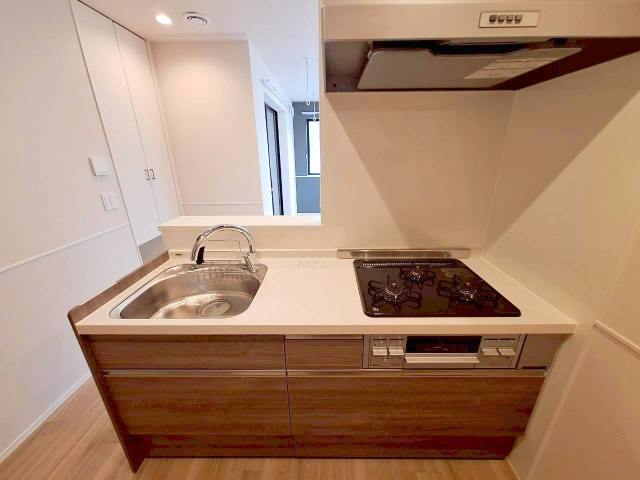 ル　リアンのキッチン|★グリル付きガス３口システムキッチン★