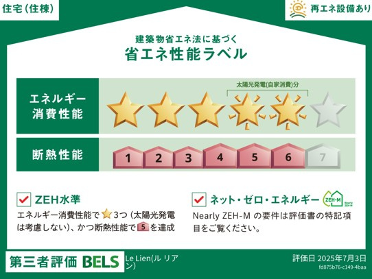 ル　リアンの省エネ性能ラベル|★住棟ラベル★