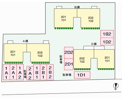 【区画図】 | プラドール　B棟