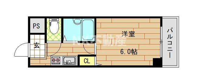 【間取り】 | ルネ寿ウエスト（河内永和賃貸） | 間取りです