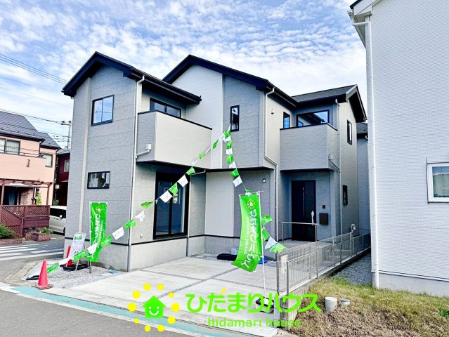 久喜市久喜東27期　新築一戸建て　01　リガーレの外観|人気の角地です！