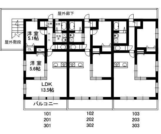 ディアコート六甲の間取り