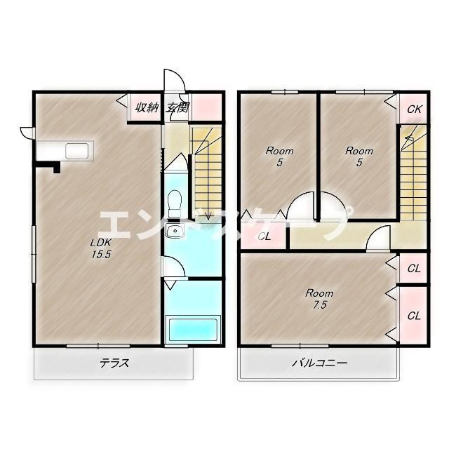 グレースファンタジア　Ⅰの間取り|高崎、前橋のお部屋探しはエンドスケープまで！お客様の理想お聞かせ下さい♪