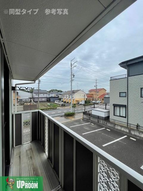 ファミール大福寺のバルコニー
