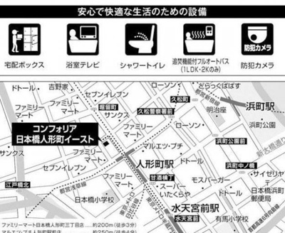 【地図】 | コンフォリア日本橋人形町イースト