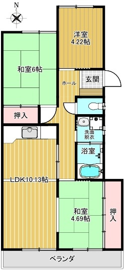 戸塚マンション　E棟の間取り