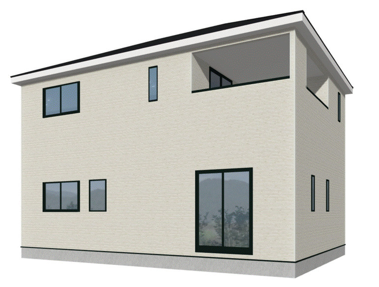 上里町七本木第12（全1棟）1号棟の外観パース