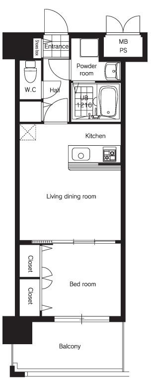 エンクレスト日赤通りの間取り