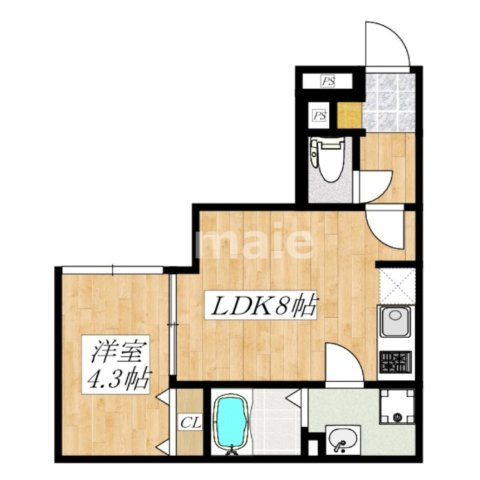 LUORE文京本駒込の間取り|間取りです。