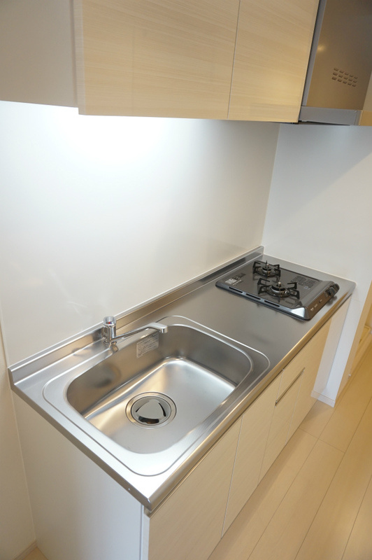 グレイス稲毛のキッチン|コンパクトなキッチンで掃除もラクラク