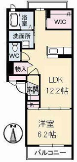 【間取り】 | Mirabell | 1LDK