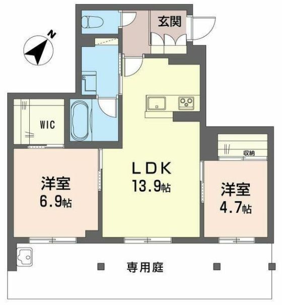 ラヴィータ　フェリーチェの間取り