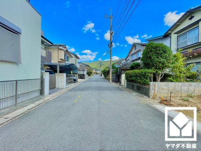 伏見区醍醐御霊ケ下町　1期　1号地の前面道路含む現地写真