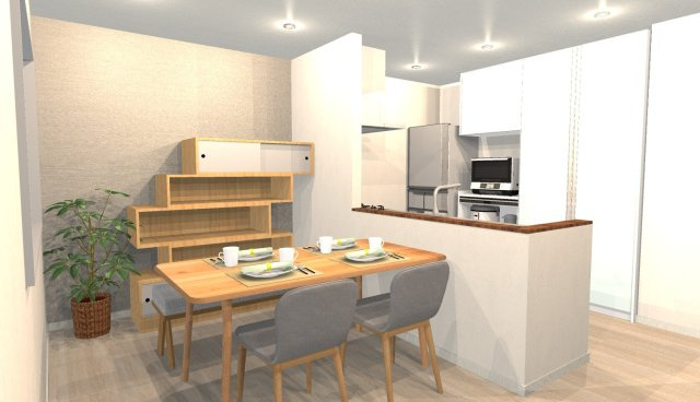 森本町下森本　メインプラン　建築条件付き土地の外観パース|【イメージパース】