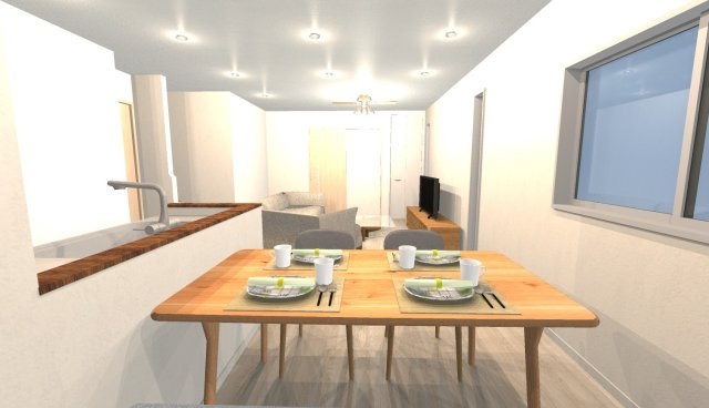 森本町下森本　メインプラン　建築条件付き土地の外観パース|【イメージパース】