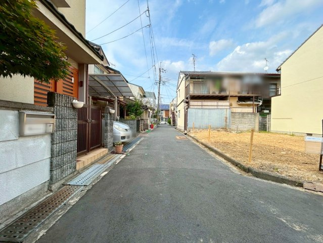 森本町下森本　メインプラン　建築条件付き土地の前面道路含む現地写真|【前道】