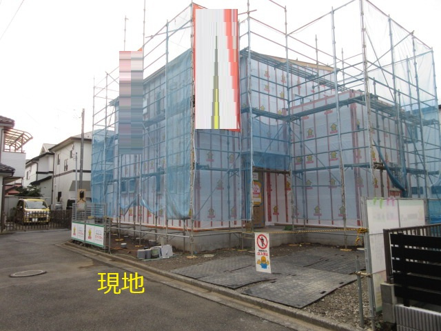 【仲介手数料無料】新築戸建　東松山市本町1-12-25（全1棟）の前面道路含む現地写真