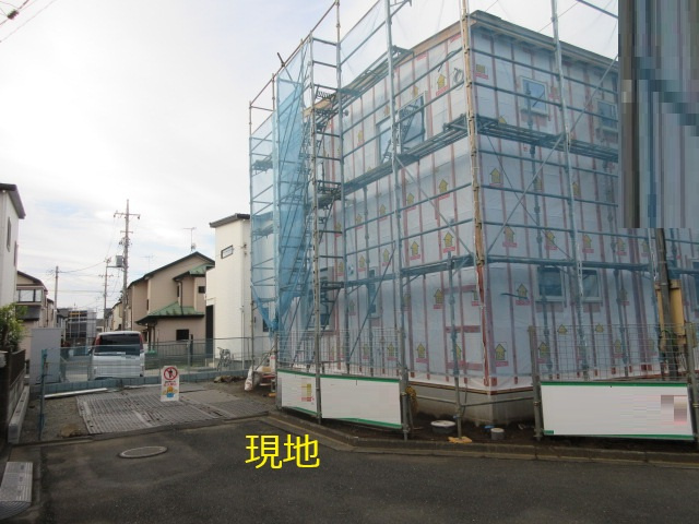 【仲介手数料無料】新築戸建　東松山市本町1-12-25（全1棟）の前面道路含む現地写真