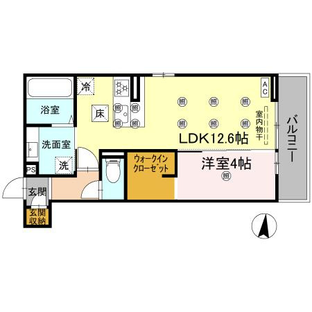 【間取り】 | クランツ北井門Ｂ