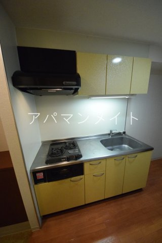 【キッチン】 | GLOIREMANSION | ガスコンロ２口付き！