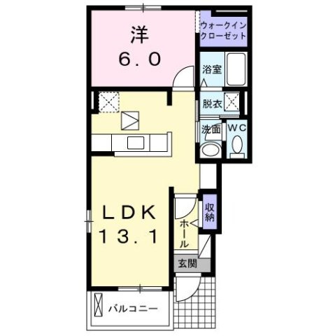 【間取り】 | ベル　アンジュＡ