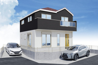 【外観】 | 旭区四季美台  1号棟 1期 | イメージパース（完成時に現況と異なる場合は現況優先となります）