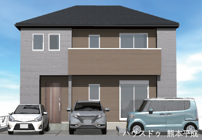 リナージュ　熊本市中央区琴平2丁目　第1期　1の外観パース|高級感ある外観☆彡