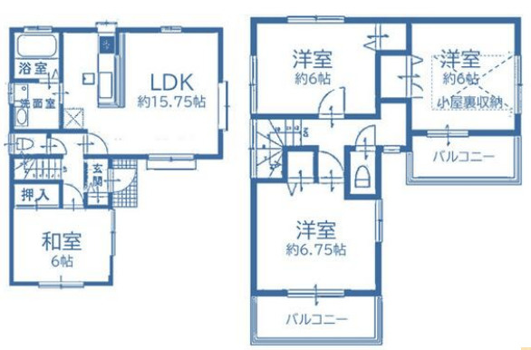 【間取り】 | 鴻巣市箕田　中古戸建