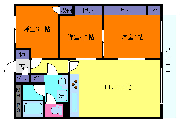 プラザ翠光の間取り