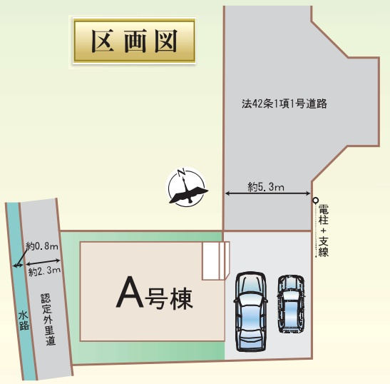 明石市大久保町西島の区画図