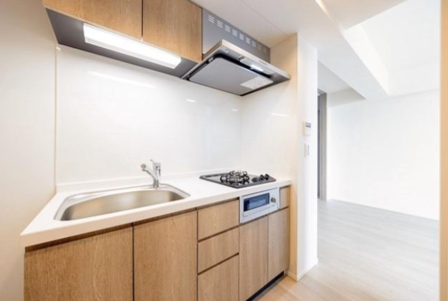 ドゥーエ西馬込Ⅱのキッチン|ガスグリル付システムキッチン