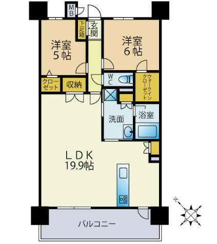サンパーク松江城テラス　の間取り