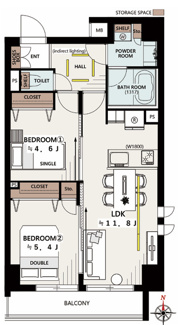 【間取り】 | アクサスフォート両国