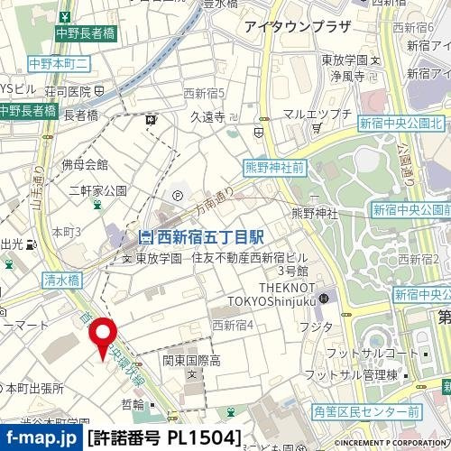 ザ・パークワンズ渋谷本町の地図