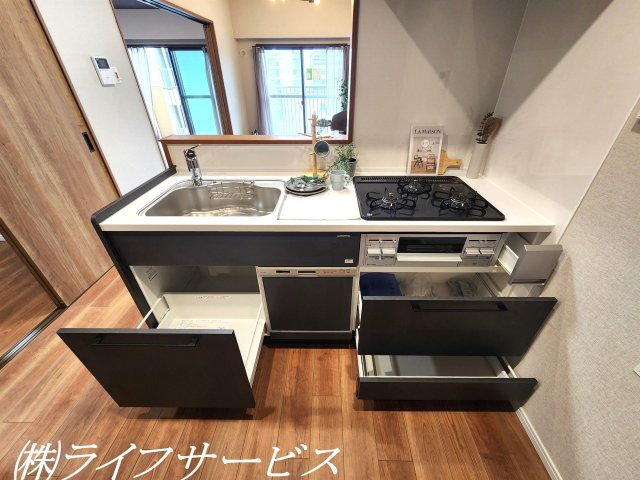 【キッチン】 | 三国ハイツ | システムキッチン／スライド式収納