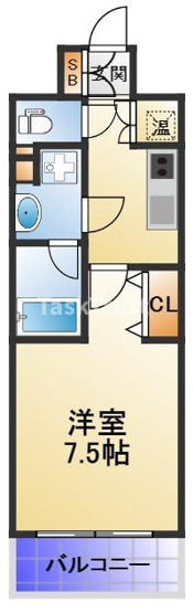 【間取り】 | ミヤレジデンス西天満