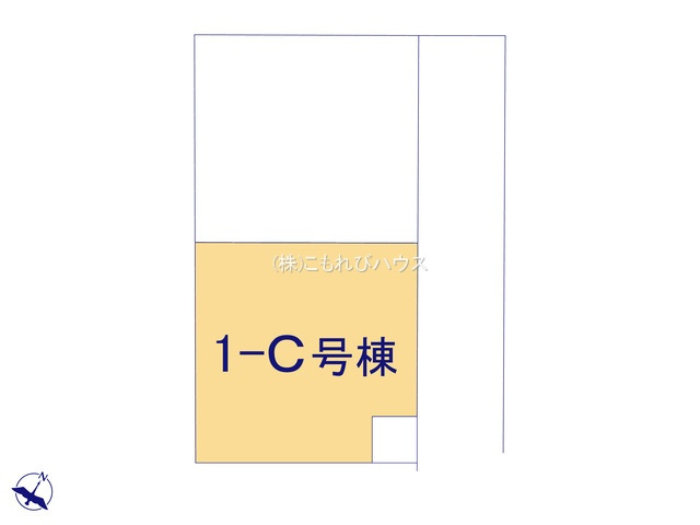 上尾市二ツ宮　第7　新築一戸建て　ハートフルタウン　1-Cの区画図|1-C号棟