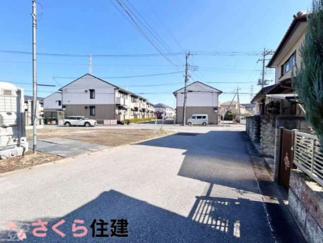 リガーレ宇都宮市駒生町14期の前面道路含む現地写真|南側前面道路になります。