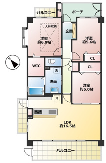 【間取り】 | 北五葉パークホームズ | 図面と現況が異なる場合は現況を優先します