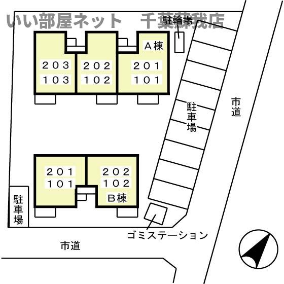 グリーンパーク白旗　Ａの区画図