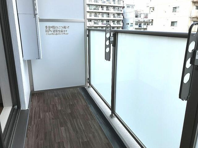 ルレーブ南柏のバルコニー|外からの目が気にならないバルコニーで洗濯物が干せます